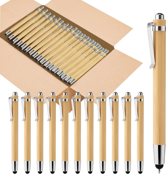 100pcs Bamboo Pens Bulk Customizable Eco-Friendly Gift Pens