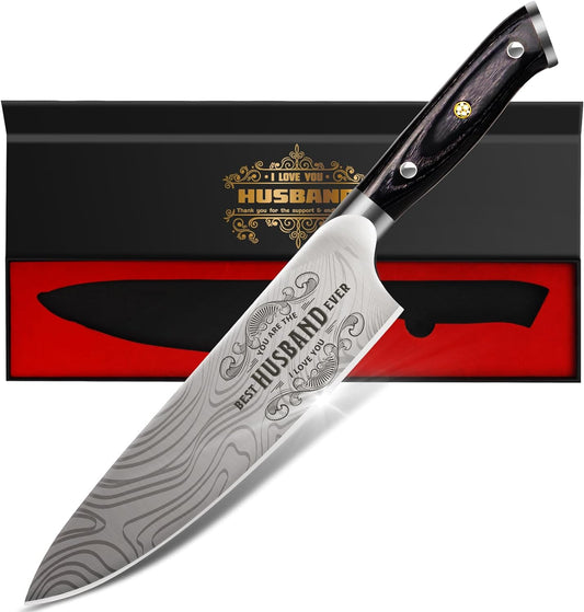 Engraved Best Husband Ever Chef Knife - Funistree