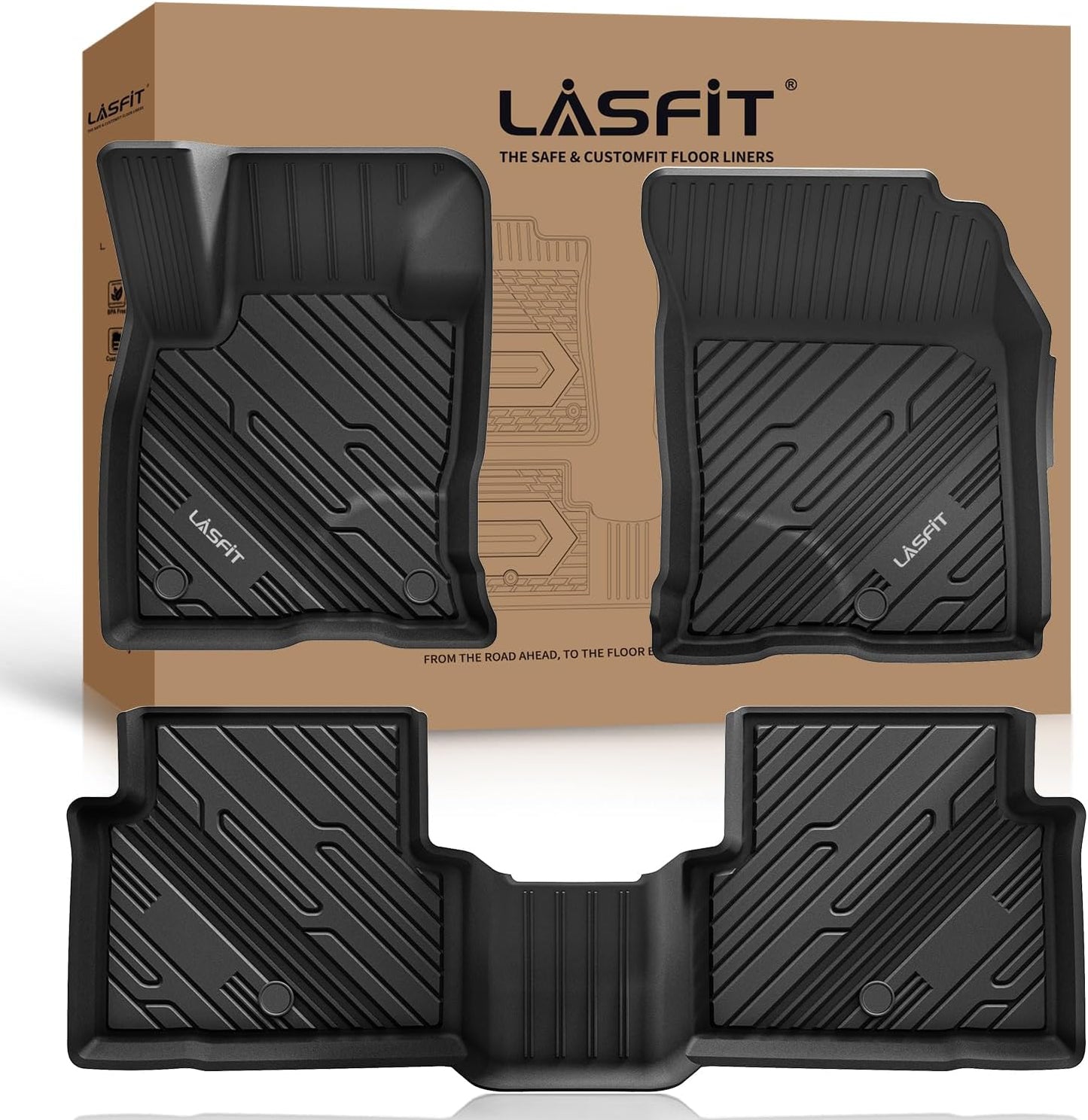 Custom Fit LASFIT Floor Mats for Ford Bronco Sport 2021-2025