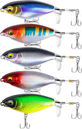 Topwater Fishing Lures 15g & 12g Top Water Bass Lures - Rotating Tail