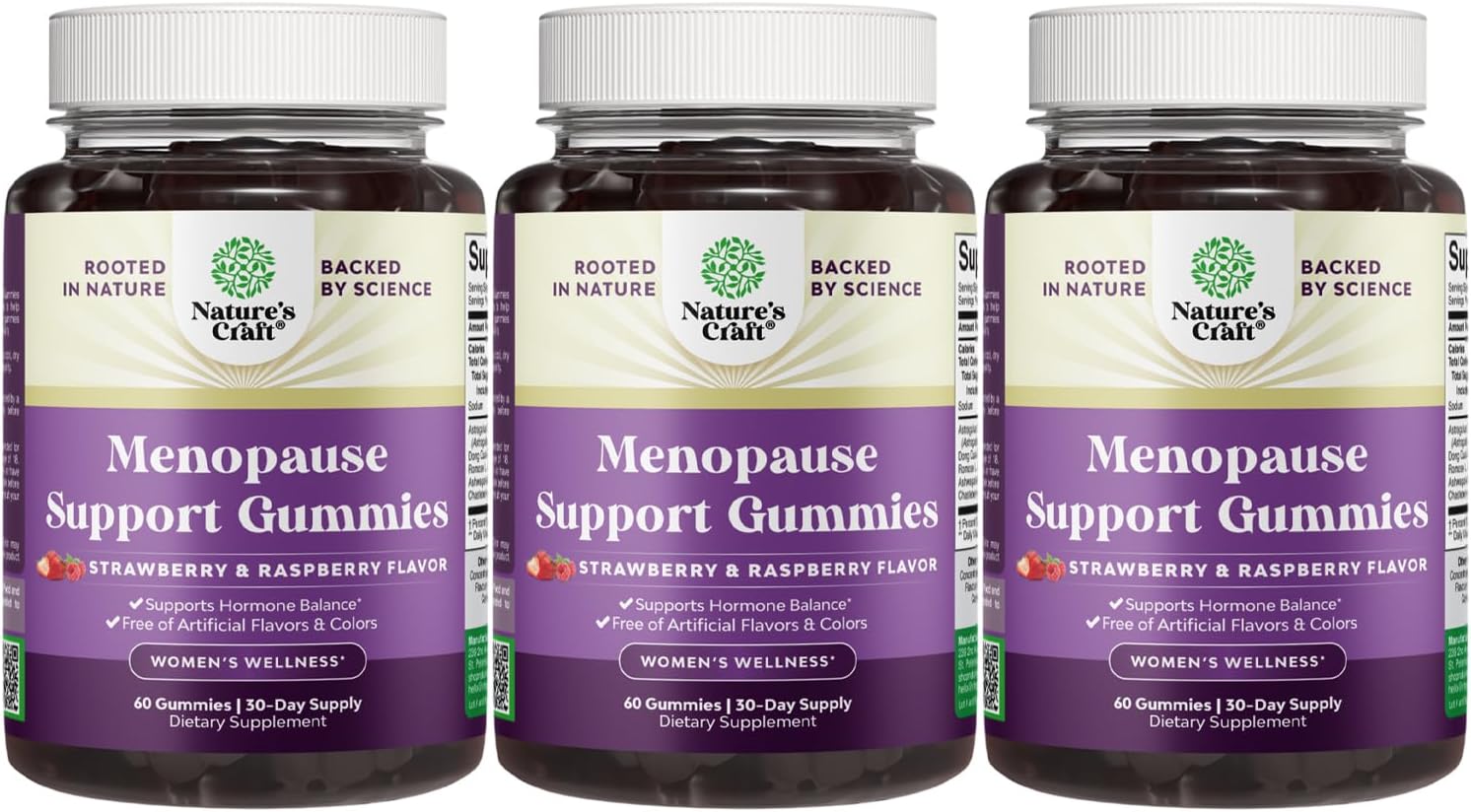 Womens Menopause Gummies with Dong Quai for Hot Flashes Relief