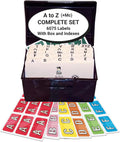 Alphabet Labels for File Folders A to Z Plus Mc - Complete Set