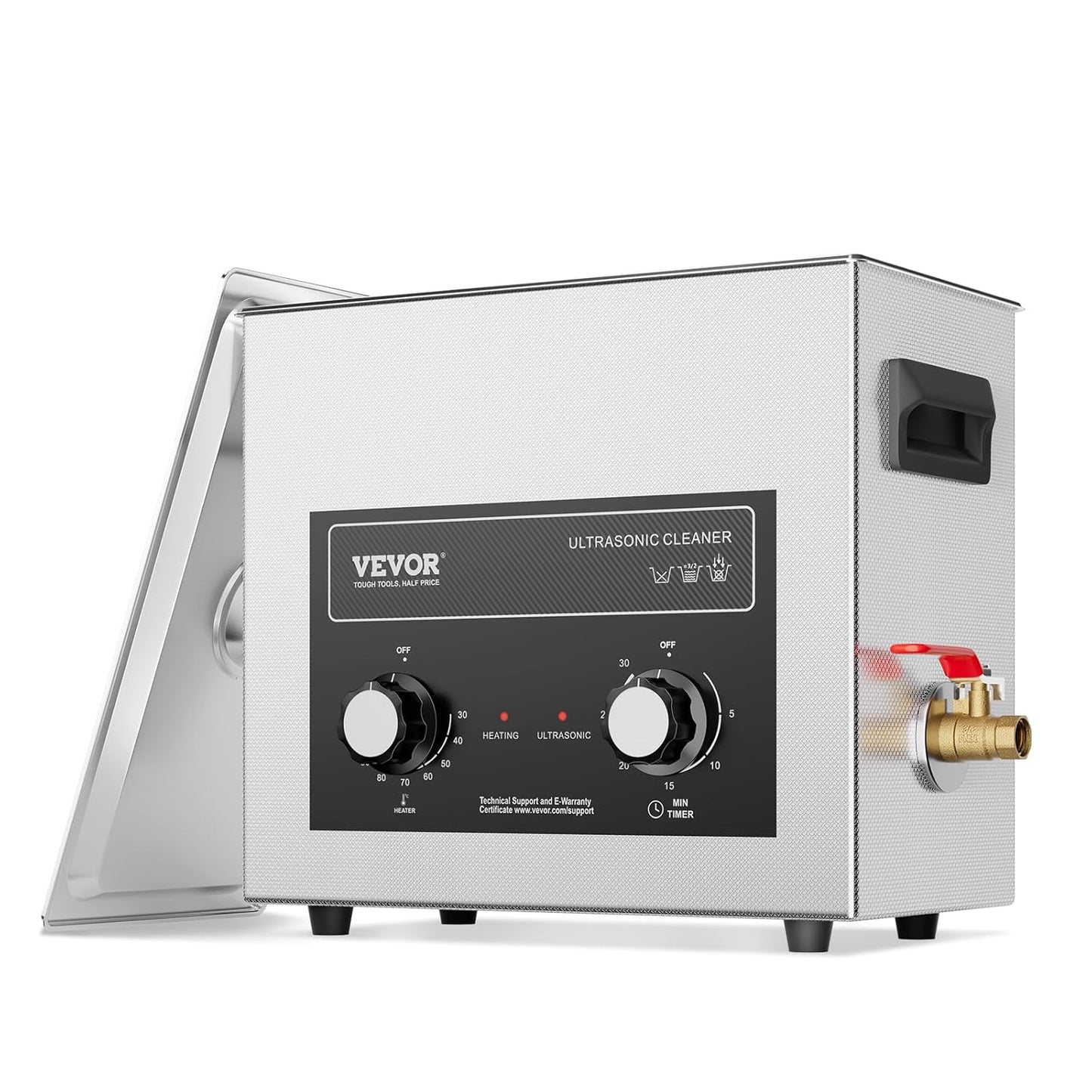 VEVOR 6L Ultrasonic Cleaner with Heater for Professional Use