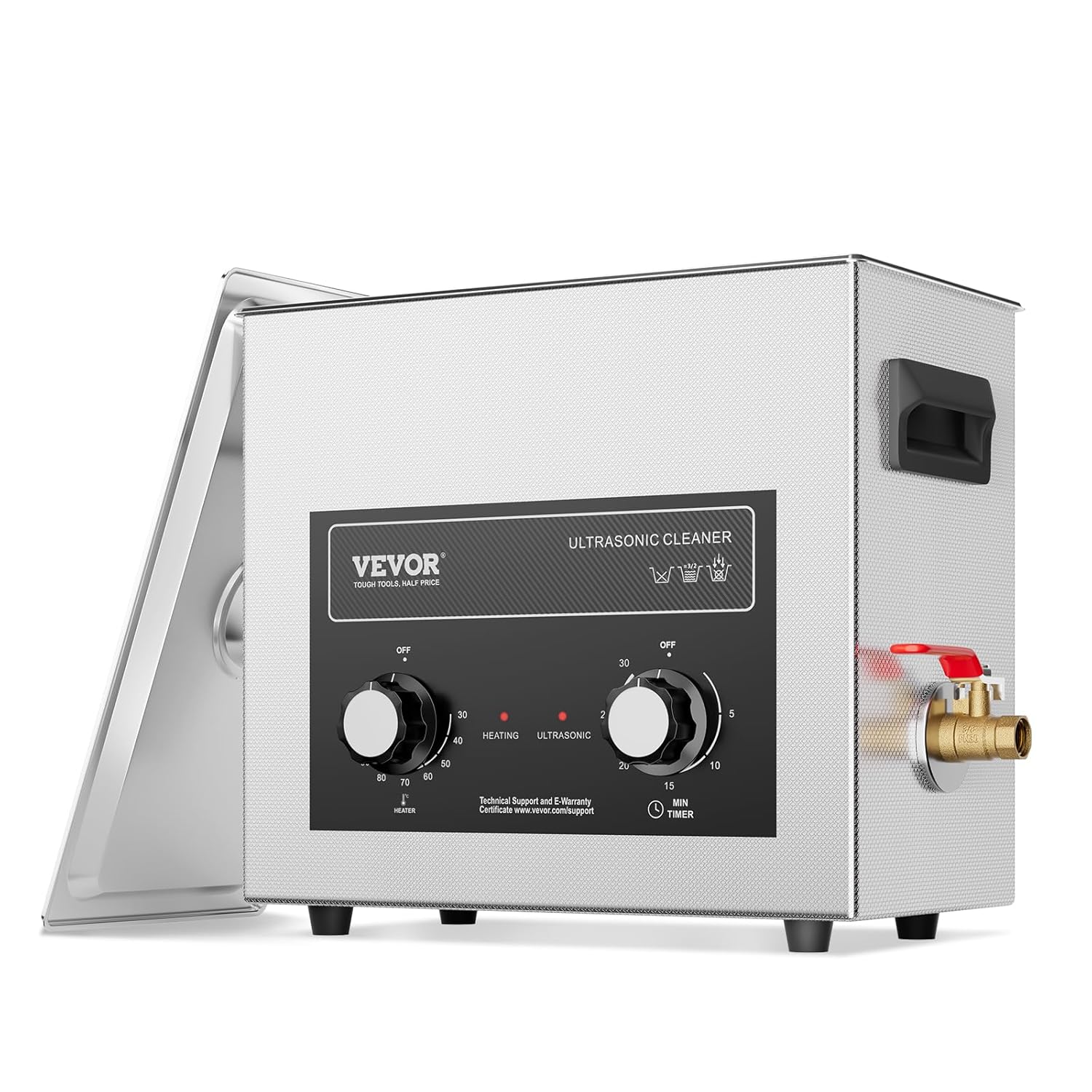 VEVOR 6L Ultrasonic Cleaner with Heater for Professional Use