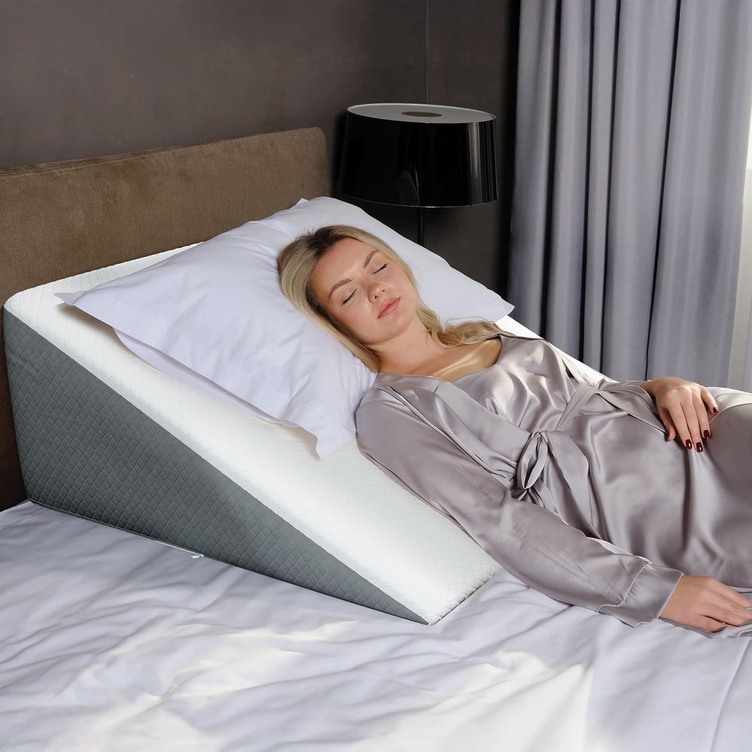 Kolbs Extra Wide Bed Wedge Pillow for Comfort and Support