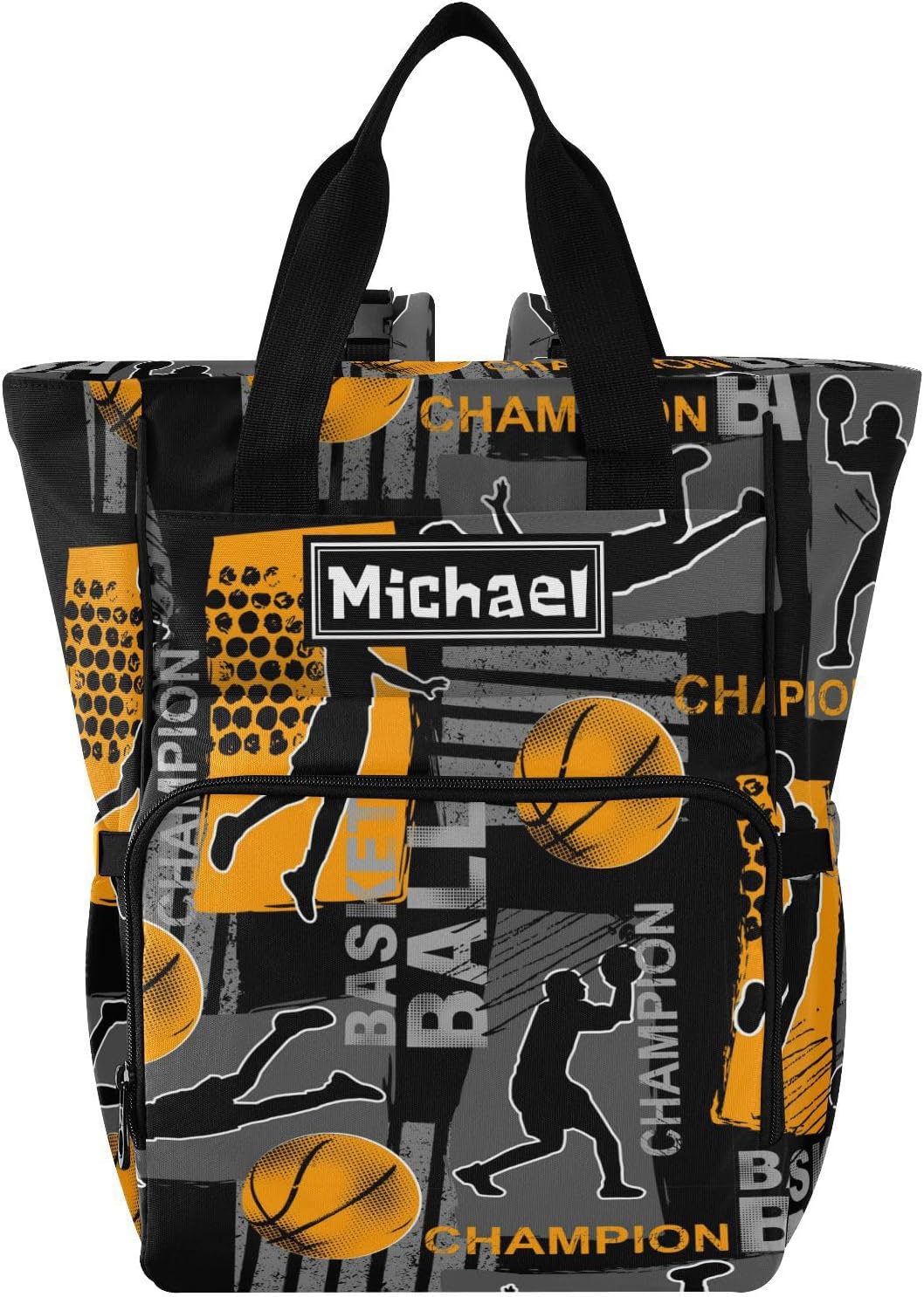 Emelivor Custom Basketball Mom Diaper Backpack