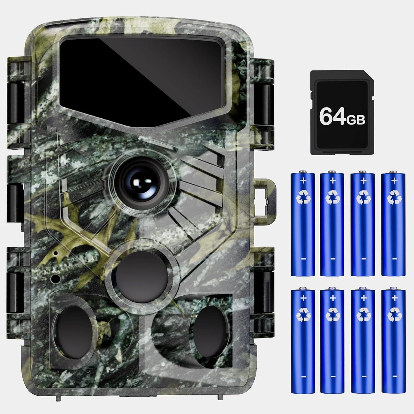 48MP 4K Trail Camera with Fast Trigger and Night Vision