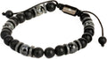Mens Beaded Bracelet - Black Onyx Hematite Spectrolite Bracelet