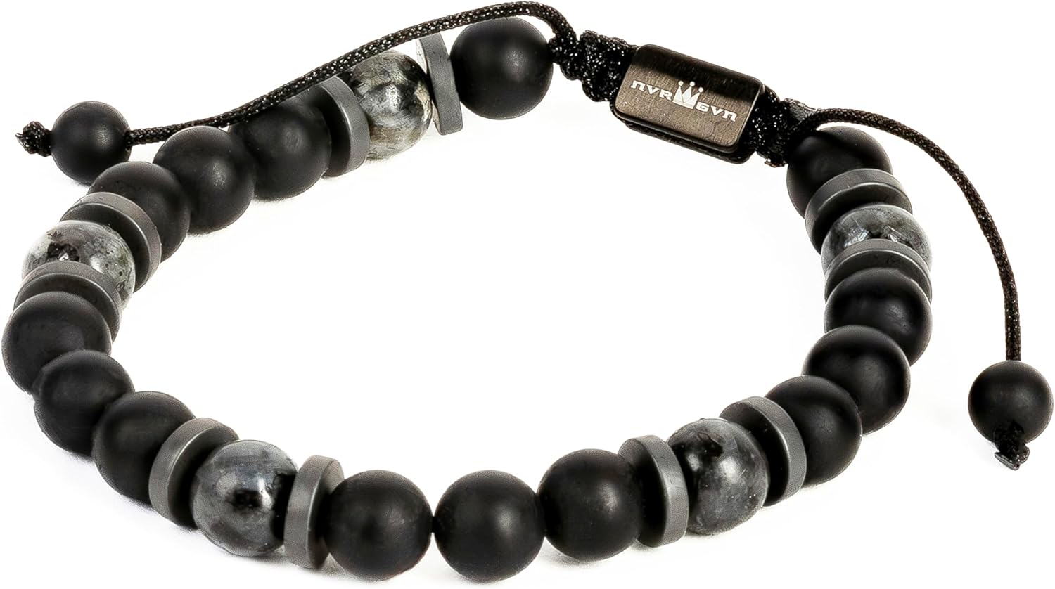 Black Onyx & Hematite Bracelet - Stylish Men's Jewelry
