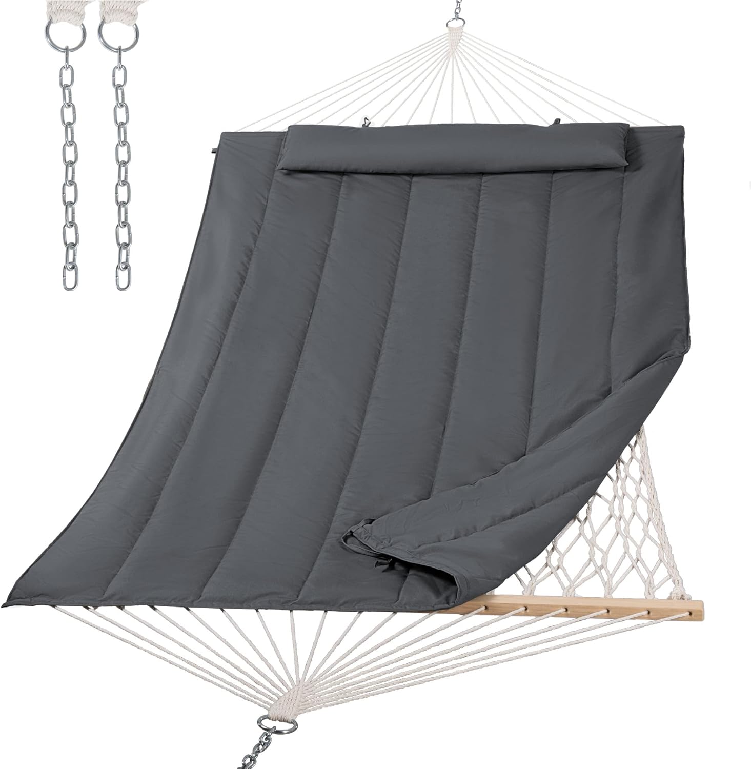 SUNCREAT Hammocks for Outside - Cozy Two Person Hammock