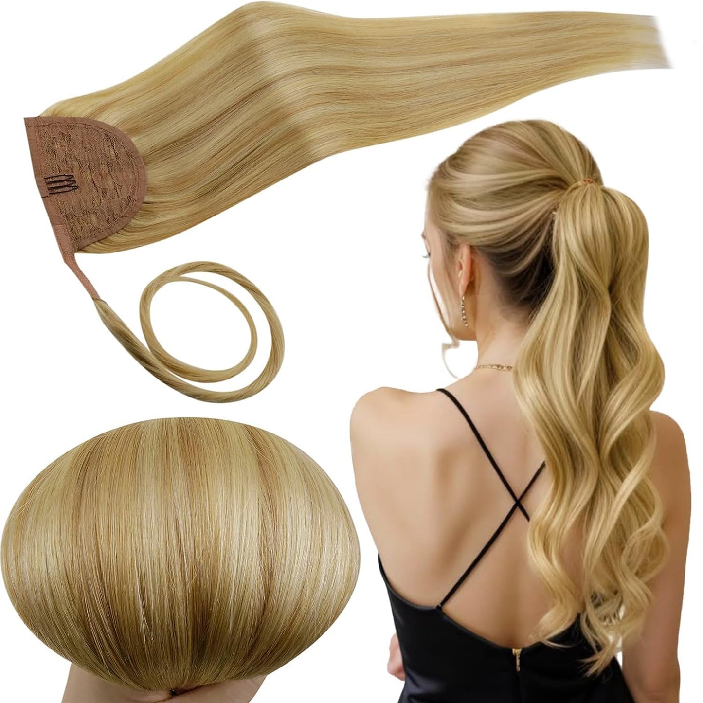 RUNATURE Ponytail Extension Real Human Hair for Stunning Looks
