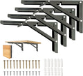 Folding Shelf Brackets 20 in Heavy Duty - Space-Saving Foldable