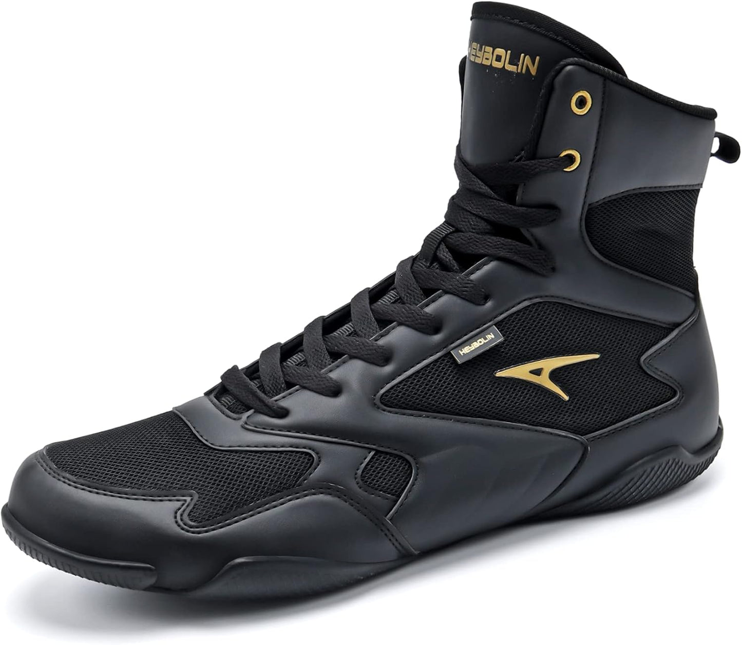 ASHION Men Wrestling Shoes High Top Fitness Sneakers for Performance