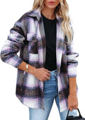 Beaully Women's Flannel Plaid Shacket 2025 - Oversized Button Down
