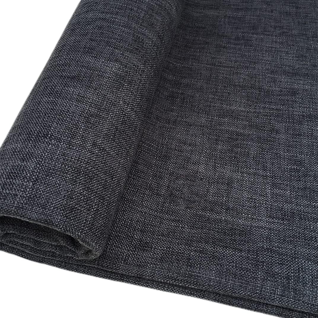 TinaKim Upholstery Fabric for Chair - Faux Linen Slub Cloth