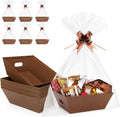 AFOROEOA 10PACK Gift Baskets Empty 10x12 Thick Brown Kraft - Ready