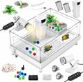 Turtle Tank Kit Starter Set with Lamp and Filter - Compact Habitat