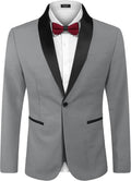 COOFANDY Men's Tuxedo Jacket One Button Dress Suit