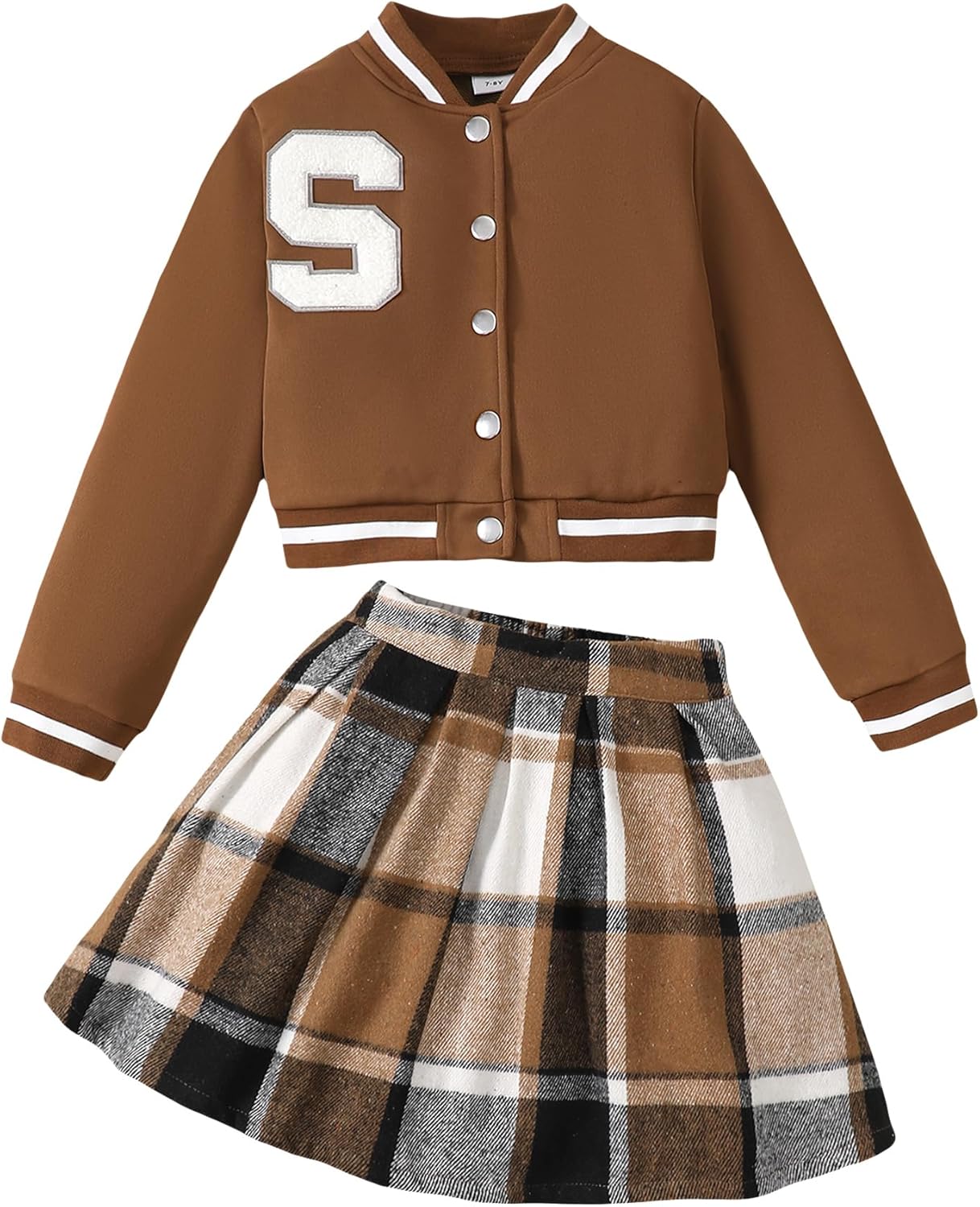 Trendy Girls 2 Piece Outfits Skirt Set for Fall and Winter