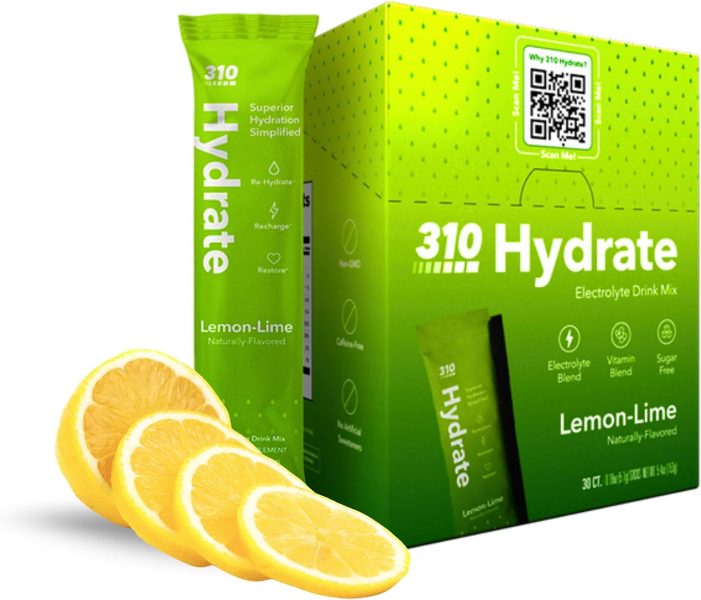 310 Nutrition Sugar Free Electrolytes Powder for Instant Hydration