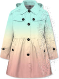 Betusline Girls Rain Jacket Lightweight Hooded Trench Coat - Stylish