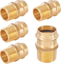 HeSun 3/4 in Press x 3/4 in Male NPT Adapter 5-Pack - Durable