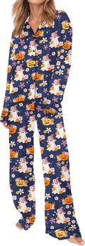SHESHOW Satin Pajamas Set for Women - Comfortable Animal Print Sets