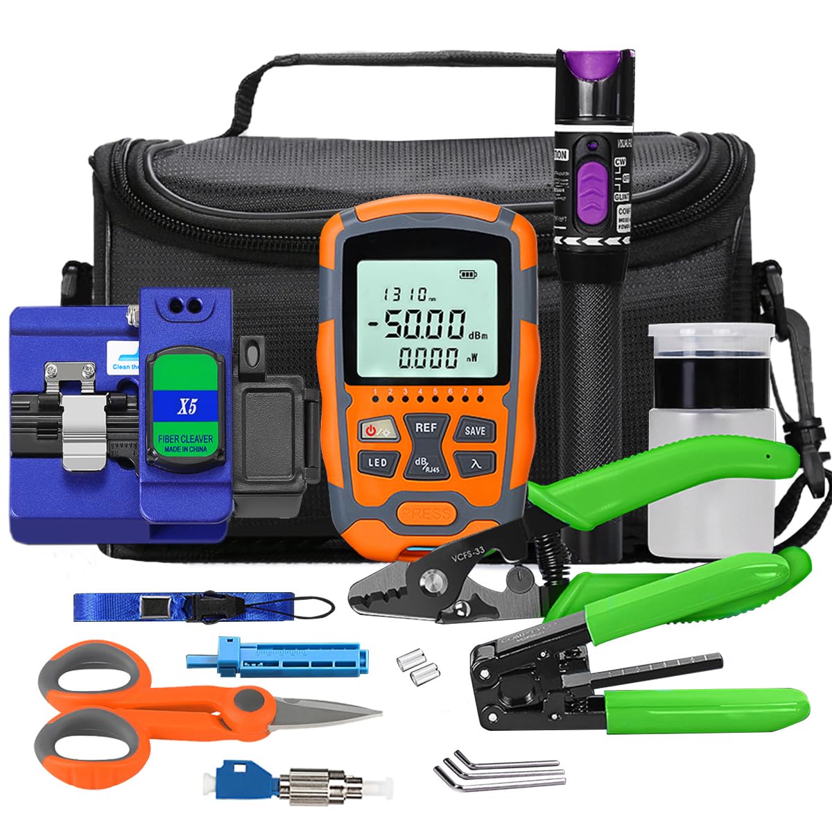 YICIZOL 30km Visual Fault Locator and Optic Fiber Power Meter