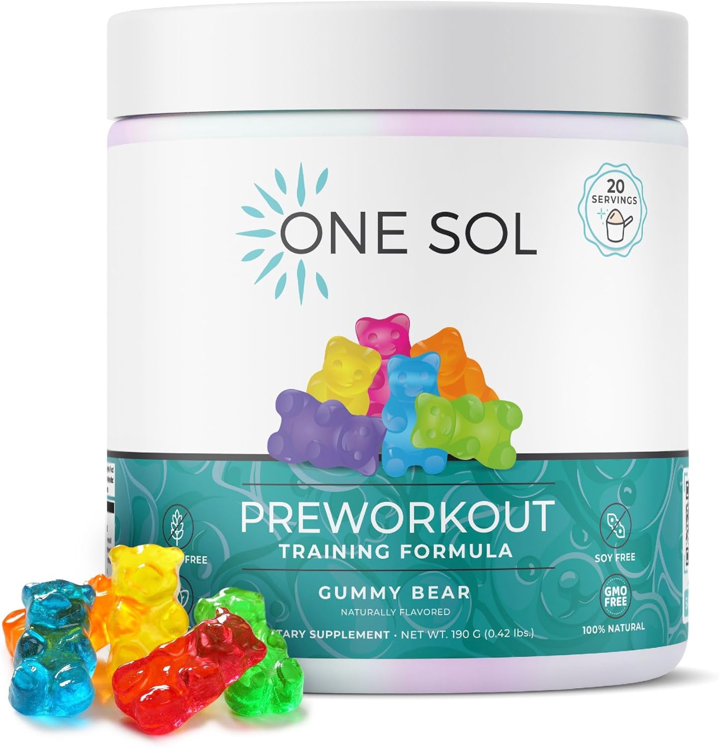 One Sol Pre-Workout for Women: Enhanced Pump & Focus, Vegan