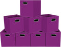 Fabric storage bins Cubes Fabric Cube Organizer with Handle - Set of 8