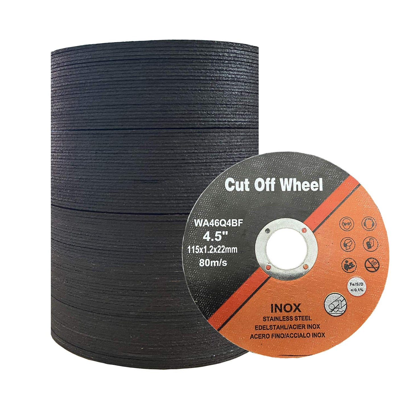 Ultra Thin 4-1/2 Cutting Wheel Set - 100 PCS Stainless Steel Discs