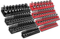 8-Piece Magnetic Socket Organizer Set - Holds 197 Sockets Securely