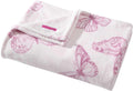 Betsey Johnson Malachite Butterfly Pink Twin Blanket - Ultra Soft