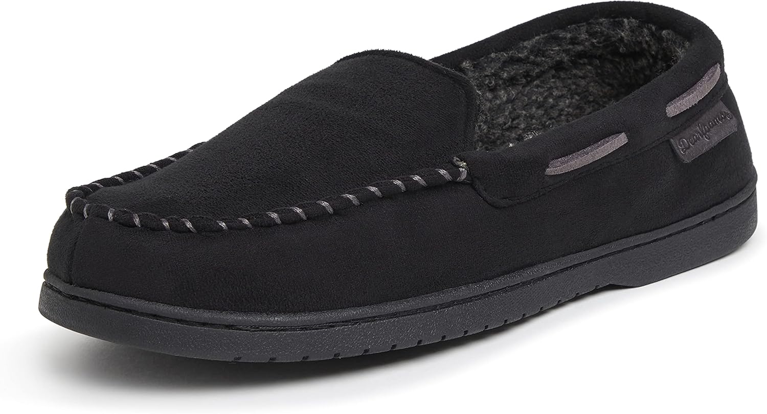 Keaton Memory Foam Indoor Outdoor Moccasin Slipper for Men
