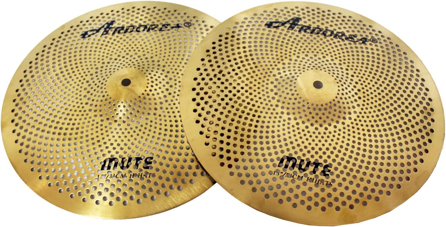 Low Volume 13Hi-Hats Cymbal Mute for Quiet Drum Practice