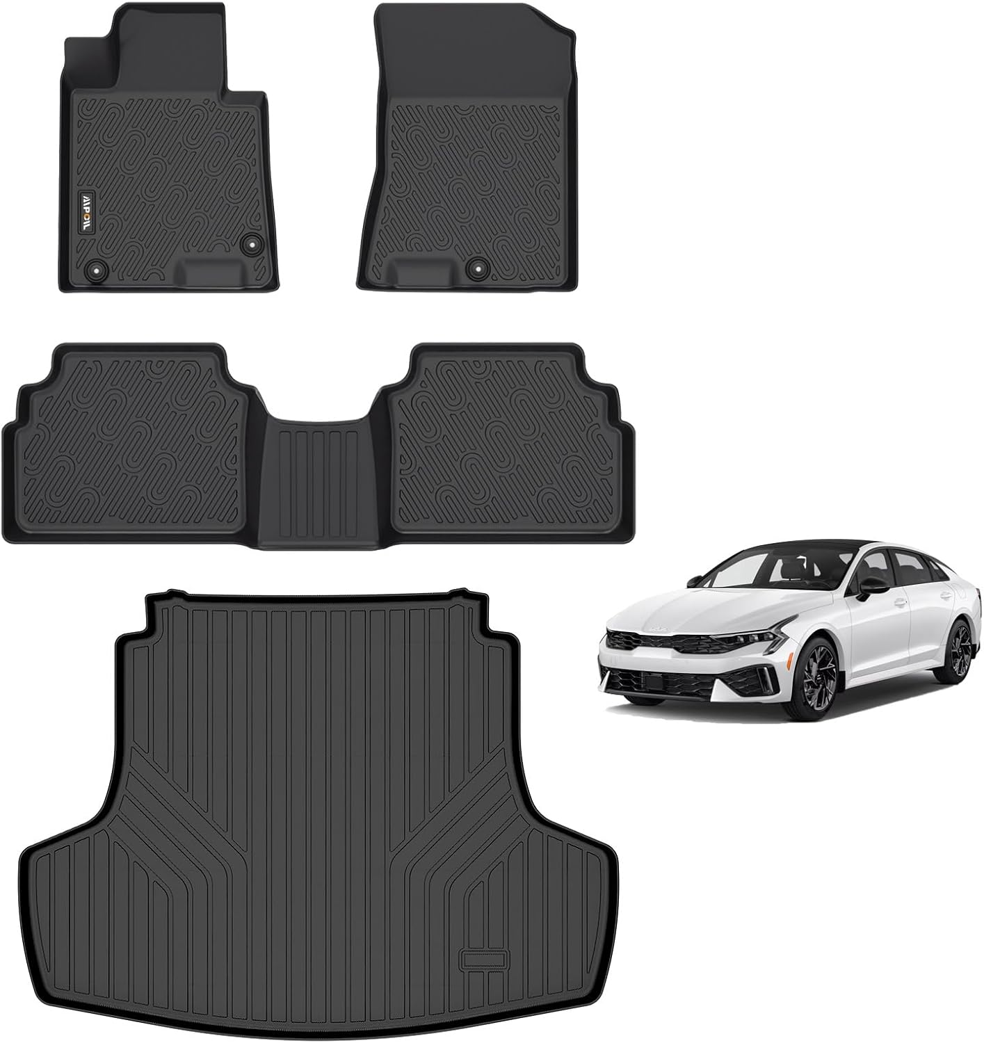 Custom Fit Floor Mats & Cargo Liner Set for Kia K5 & Sonata