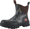 Showave Men's Short Rubber Boots Waterproof Insulated Rain Boots