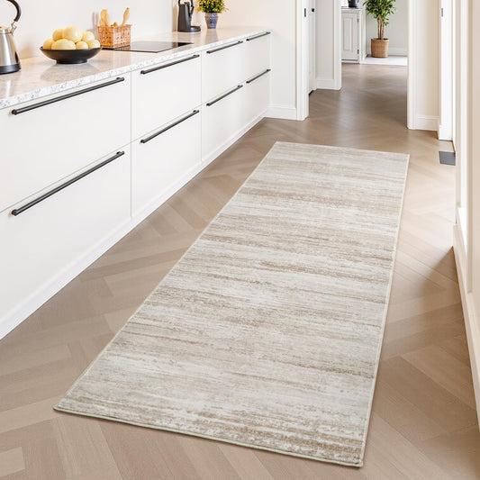 PADOOR Modern Abstract Runner Rug - Stylish Non-Slip Design