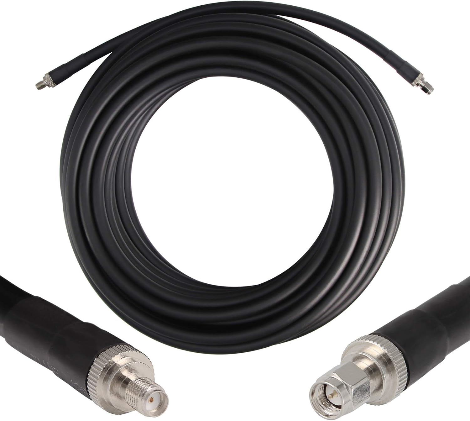 GEMEK 36ft SMA Male to Female Low Loss Coaxial Cable for 5G