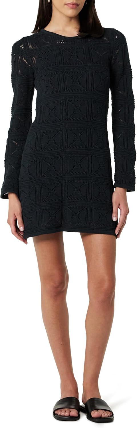 The Drop Women's Laney Crochet Micro Mini Dress for Summer Fun