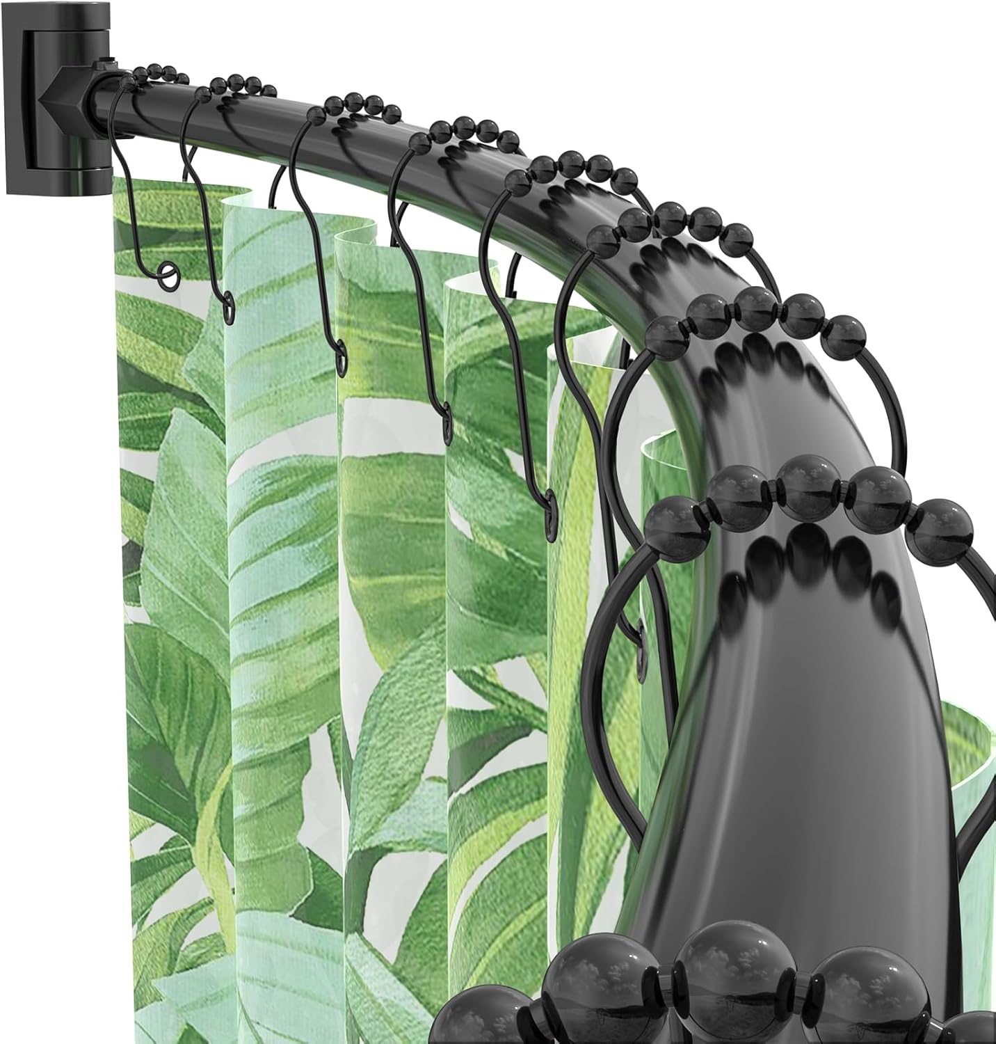 Rustproof Arched Shower Rod, Customizable Design