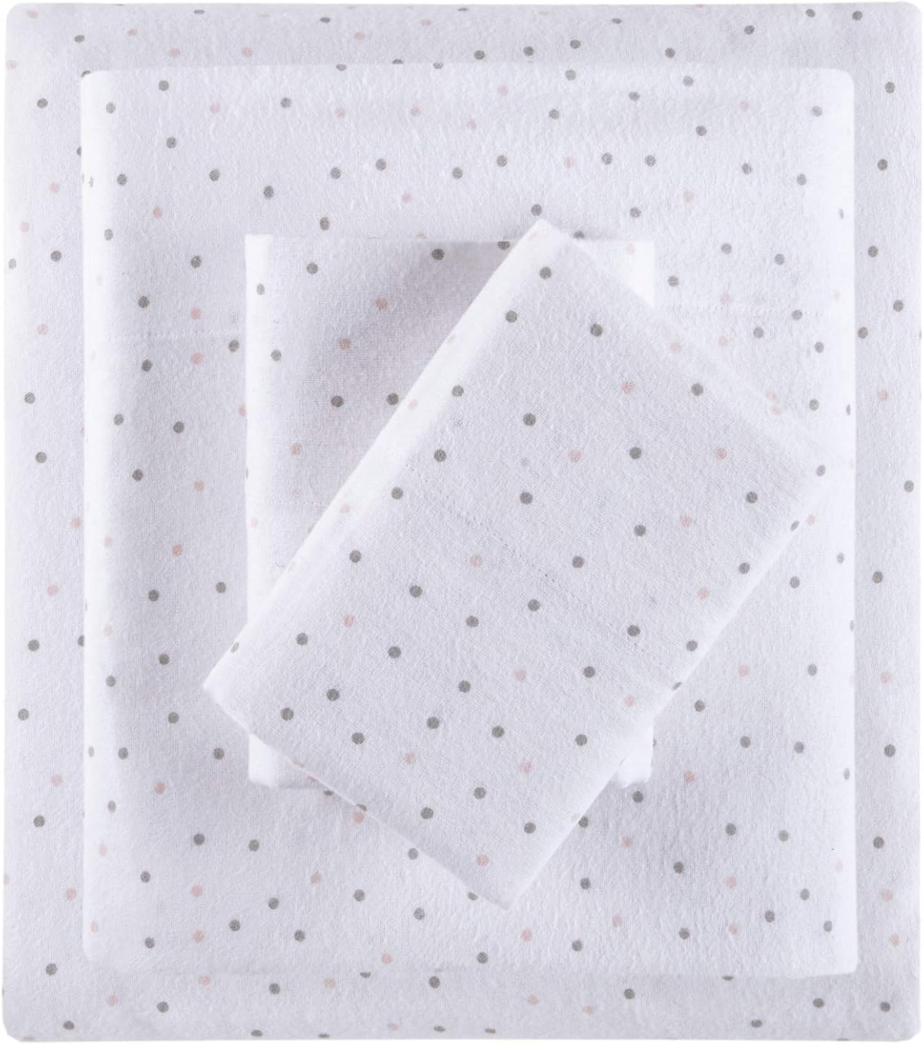 Cozy Soft 100% Cotton Flannel Print Animals Stars Bedding Set