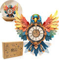 3D Puzzle for Adults Clock - Parrot Wall Clock Design Model Kit
