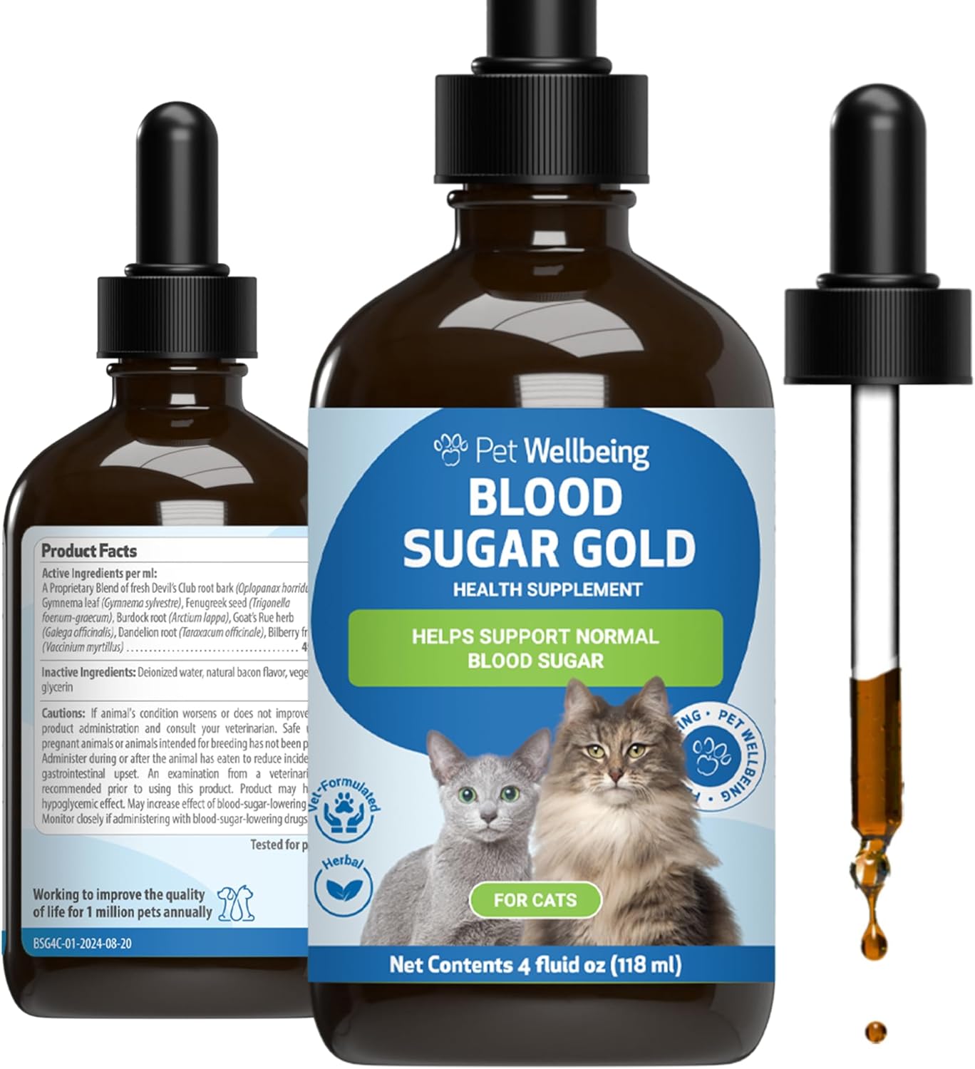 Pet Wellbeing Blood Sugar Gold for Cats - Support Healthy Levels