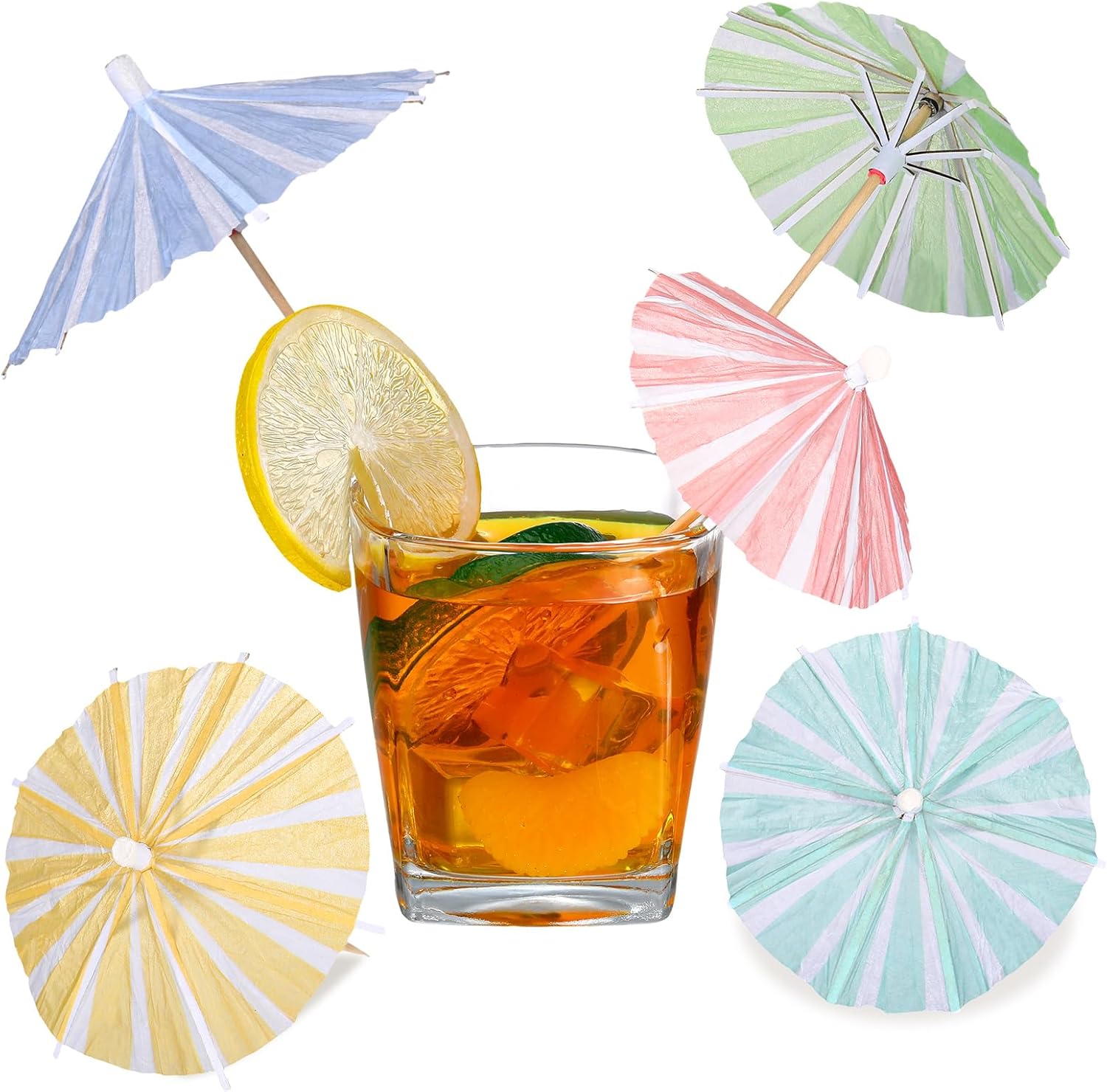 Cunhill 150 Pcs Cocktail Drink Umbrellas - Summer Party Essential