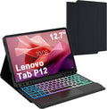 for Lenovo Tab P12 2023 12.7 in Keyboard Case - Backlit Trackpad
