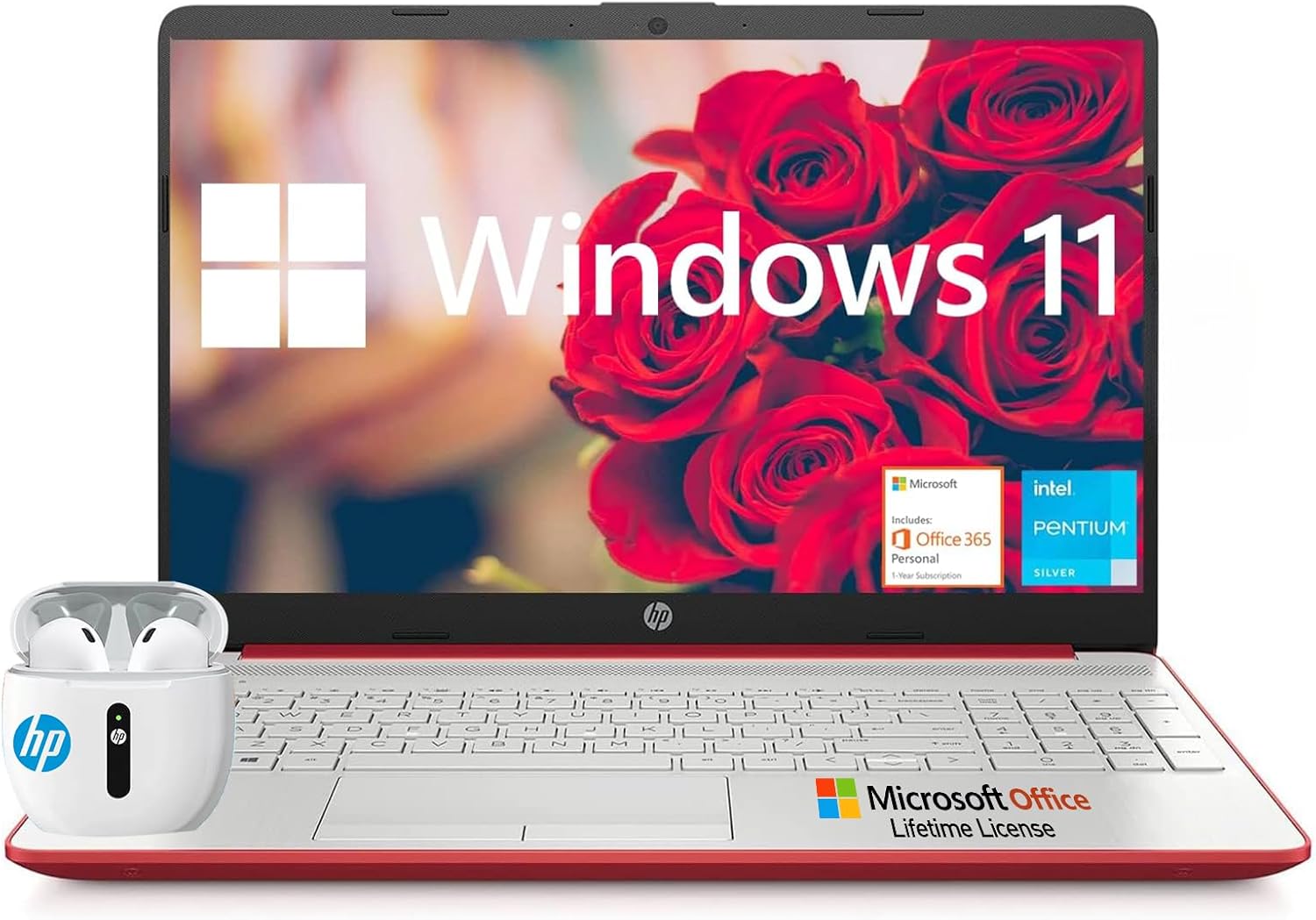 HP 15.6 Pavilion Laptop: Fast, Powerful, Red