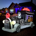 8.8ft Halloween Inflatable Hearse Coffin Tour Car - Yard Display