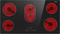 Electric Cooktop 36 in 5 Burners Radiant Ceramic Cooktop - Fast Heat