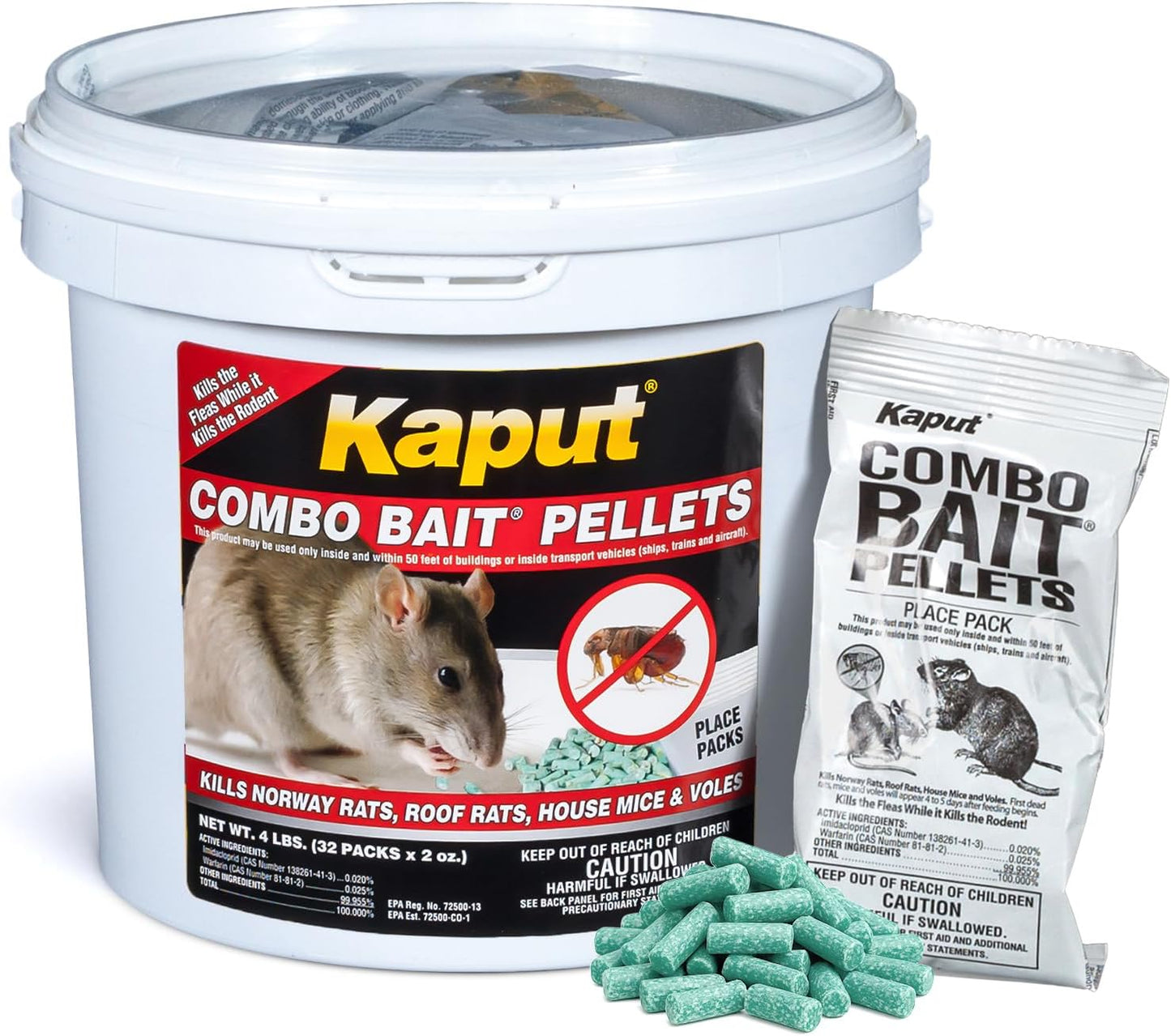 Kaput Combo Mouse & Rat Bait Pellets for Effective Pest Control